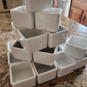 2 oz Square Melamine Ramekins - Lot of 24! Great for Serving or CRAFTS!!!